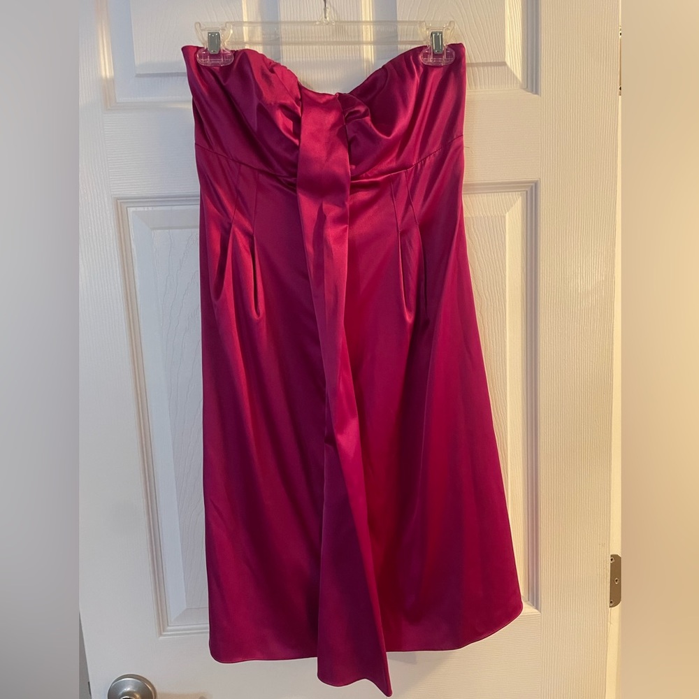 Strapless Satin dress Size 6